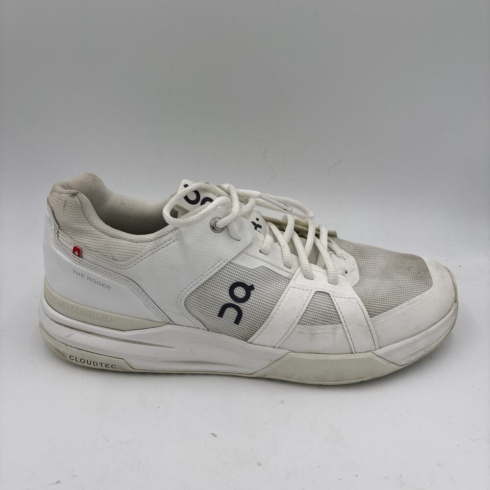 On Cloud The Rodger Men’s Size 10.5 Off White Tennis Casual Sneakers Shoes